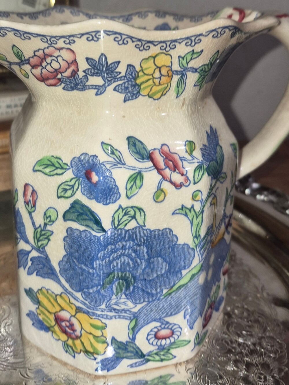 Vintage Mason's Ironstone small pitcher or milk jug in the Regency pattern